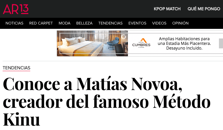 Conoce a Matías Novoa, creador del famoso Método Kinu 1