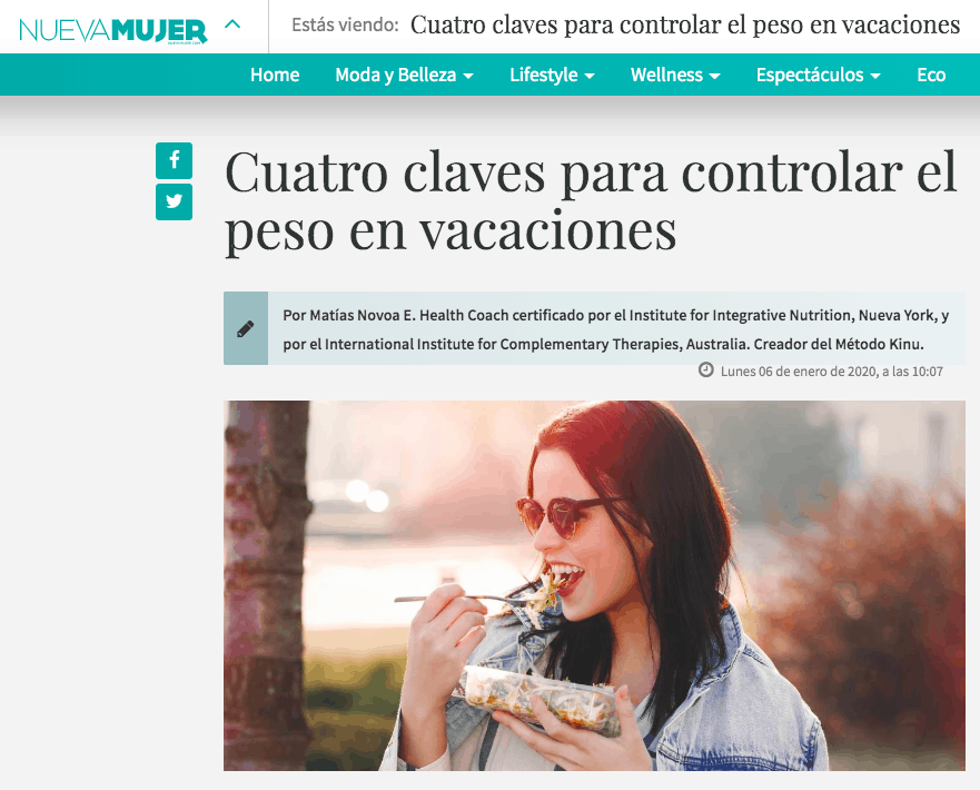 Cuatro claves para controlar el peso en vacaciones 1